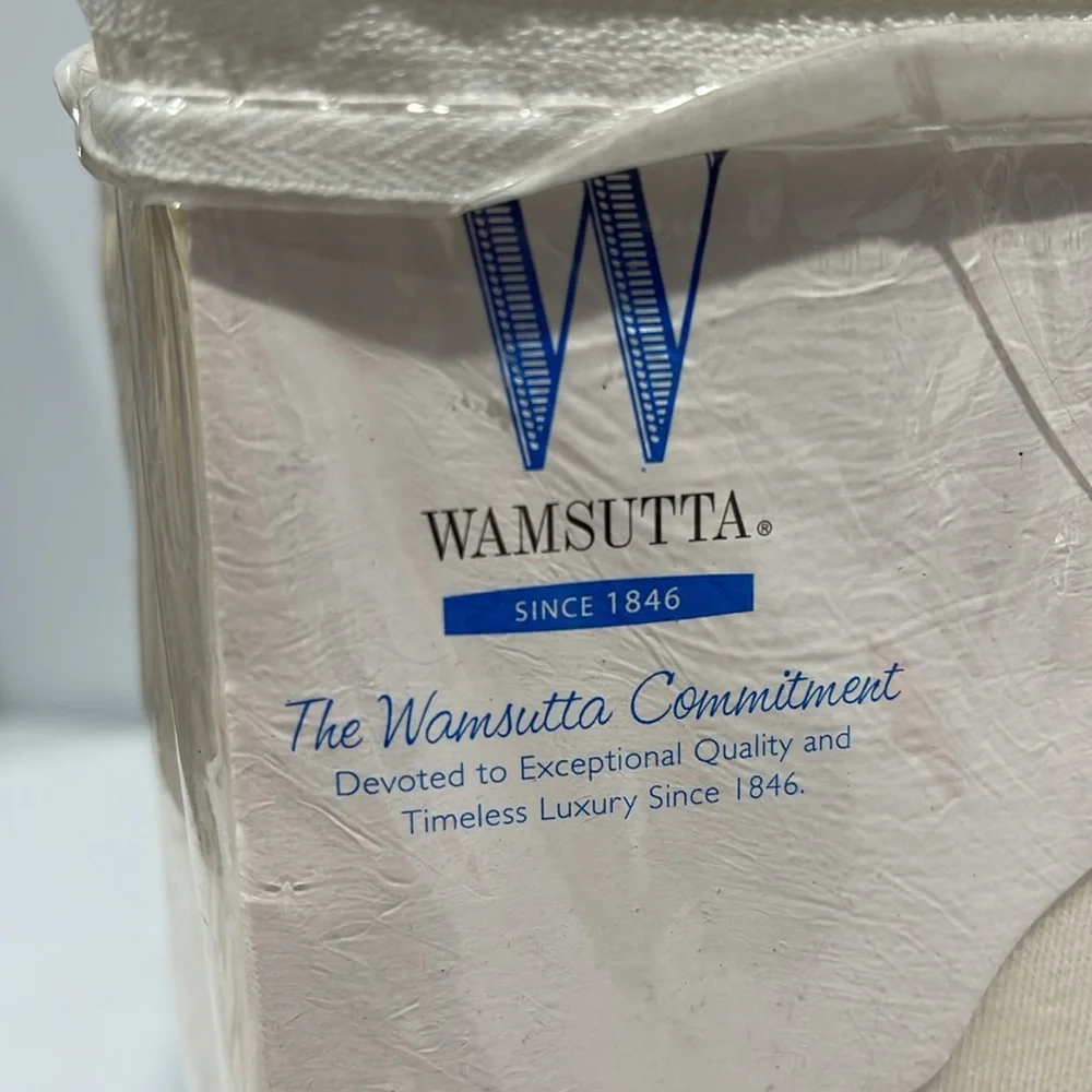 WAMSUTTA Expressions Jersey Knit Cotton Twin Sheet Set ecru ivory NEW